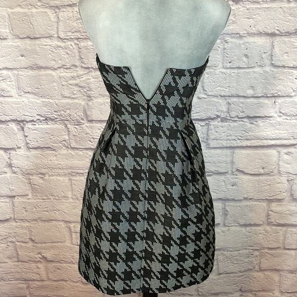 TrinaTurk tweed houndstooth cocktail dress - Picture 2 of 10